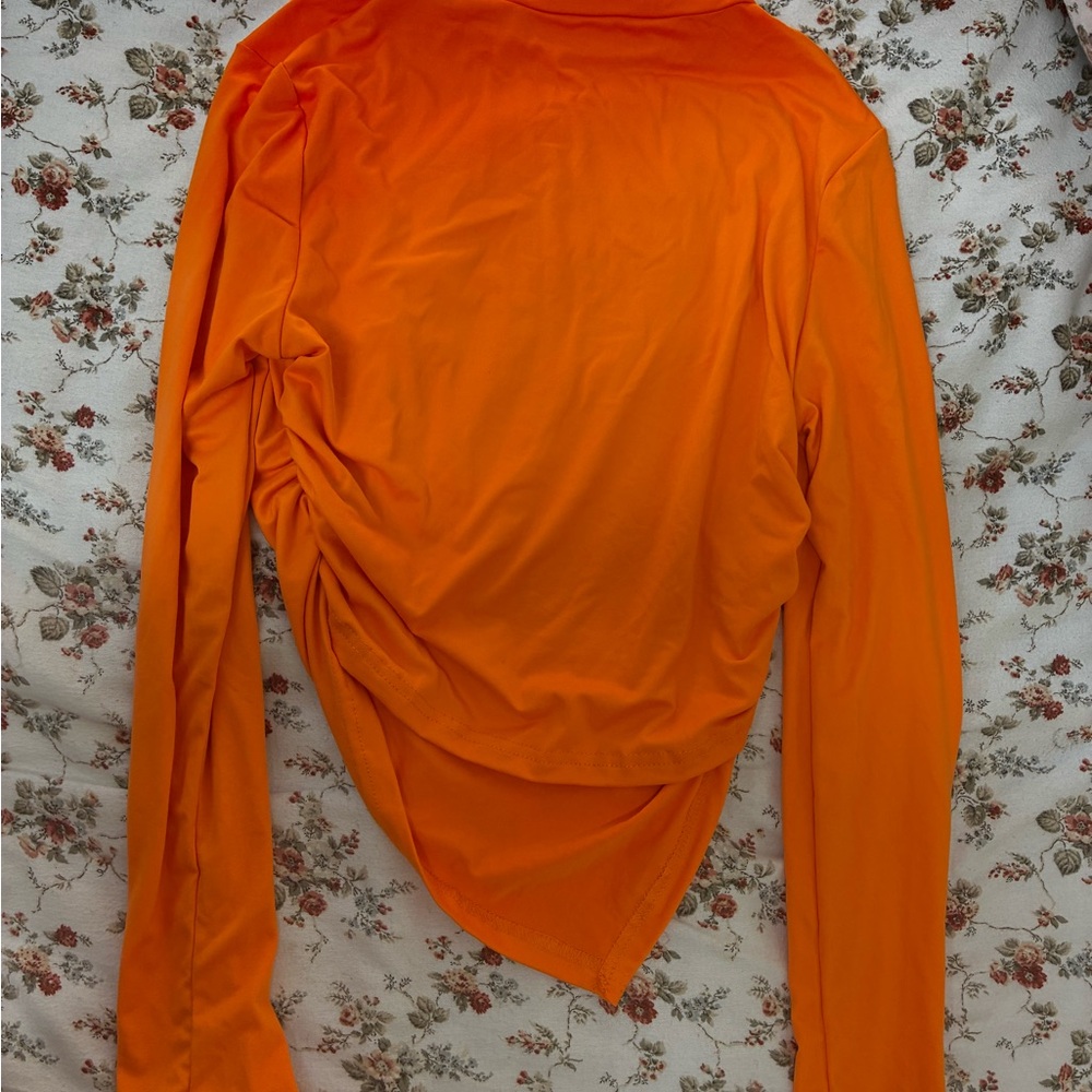 Orange Long Sleeve Women's Top
